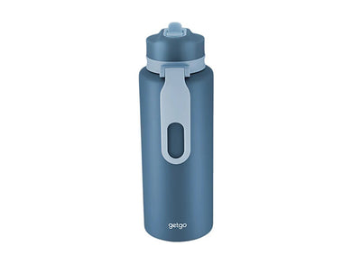 Maxwell & Williams Getgo Double Wall Insulated Sip Bottle 1L Blue Gift Boxed