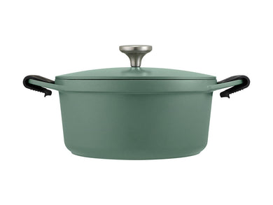 Maxwell & Williams Agile Non-Stick Casserole 24cm / 4.2L Sage Gift Boxed