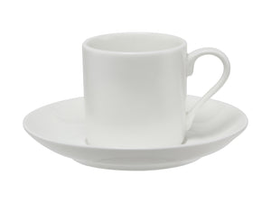 Maxwell & Williams White Basics Straight Demi Cup & Saucer 100ML