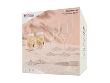 Load image into Gallery viewer, Maxwell &amp; Williams Manhattan Flute Glass 230ML Set of 6 Gift Boxed