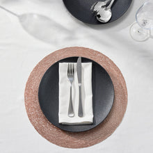 Load image into Gallery viewer, Maxwell &amp; Williams Table Accents Lace Metallic Round Placemat 38cm Rose Gold
