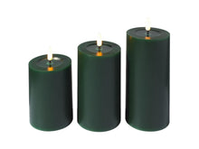 Load image into Gallery viewer, Maxwell &amp; Williams Let's Get Lit LED Flameless Candle 7.5cm Set of 3 Pine Gift Boxed