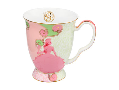 Maxwell & Williams Wicked Pink Goes Good With Green Footed Mug 300ML Glinda Gift Boxed