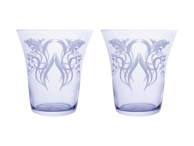 Maxwell & Williams Estelle Michaelides Mystique Stemless Glass 470ML Set of 2 Violet Gift Boxed