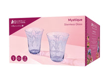 Load image into Gallery viewer, Maxwell &amp; Williams Estelle Michaelides Mystique Stemless Glass 470ML Set of 2 Violet Gift Boxed