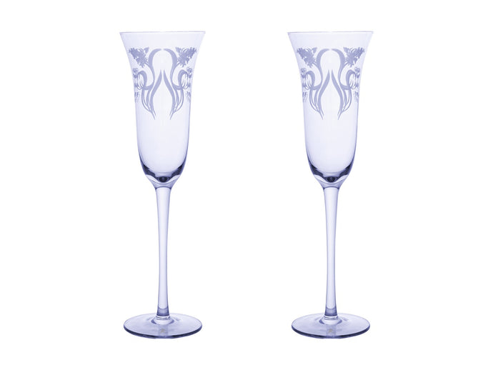 Maxwell & Williams Estelle Michaelides Mystique Prosecco Glass 190ML Set of 2 Violet Gift Boxed