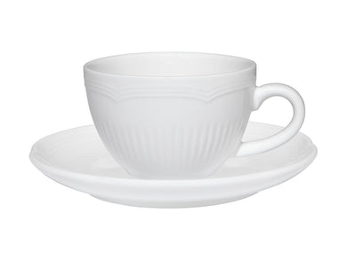 Maxwell & Williams White Basics Rococo Demi Cup & Saucer 90ML