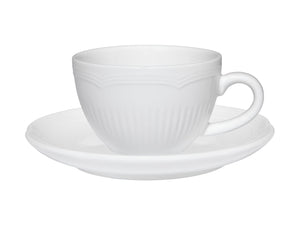 Maxwell & Williams White Basics Rococo Demi Cup & Saucer 90ML
