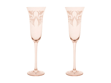 Maxwell & Williams Estelle Michaelides Mystique Prosecco Glass 190ML Set of 2 Melon Gift Boxed