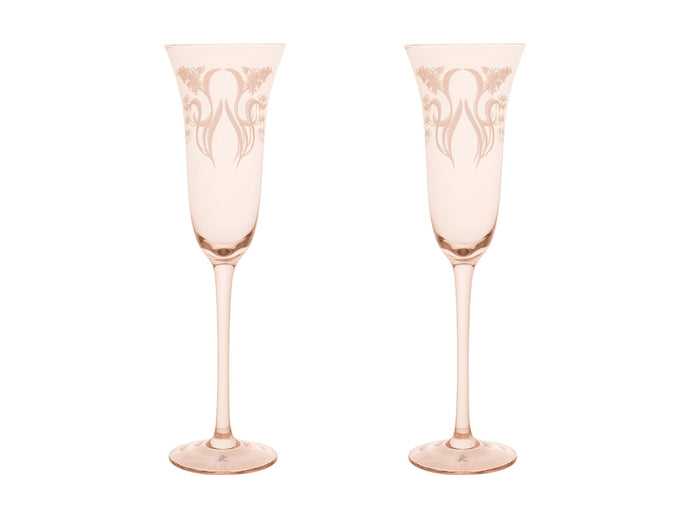 Maxwell & Williams Estelle Michaelides Mystique Prosecco Glass 190ML Set of 2 Melon Gift Boxed