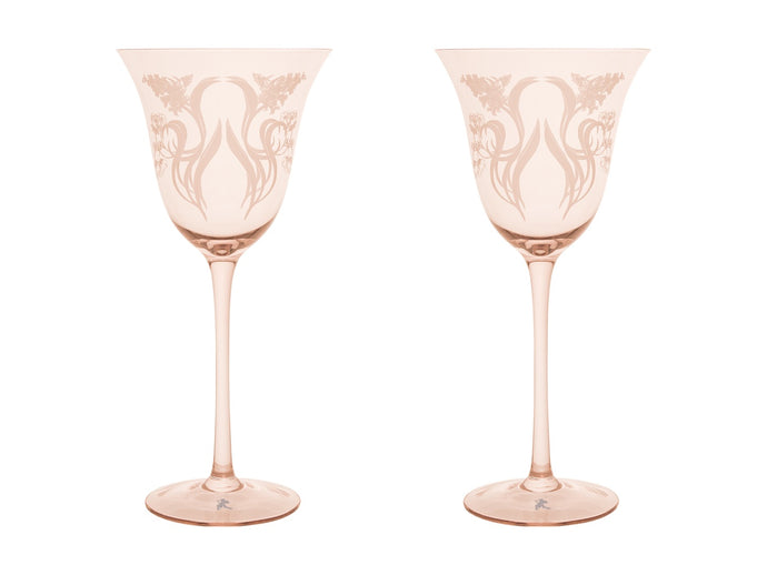 Maxwell & Williams Estelle Michaelides Mystique Wine Glass 320ML Set of 2 Melon Gift Boxed