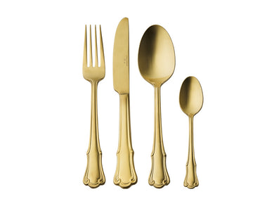 Casa Domani Castello Cutlery Set 16 Piece - Champagne Gift Boxed      