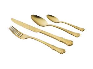 Casa Domani Castello Cutlery Set 16 Piece - Champagne Gift Boxed      