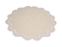 Load image into Gallery viewer, Casa Domani Banda Scallop Placemat - 38cm Cream