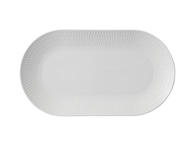 Maxwell & Williams White Basics Diamonds Oblong Platter 30x17cm Gift Boxed