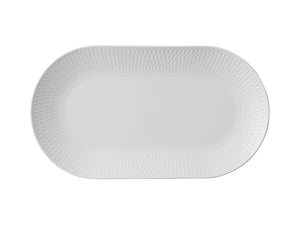 Maxwell & Williams White Basics Diamonds Oblong Platter 30x17cm Gift Boxed