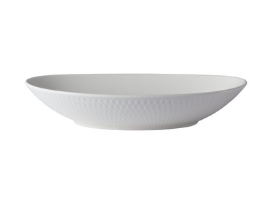 Maxwell & Williams White Basics Diamonds Oval Bowl - 25x17cm