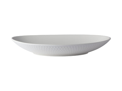 Maxwell & Williams White Basics Diamonds Oval Bowl - 30x21cm
