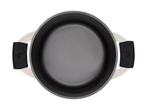 Maxwell & Williams Cast Lite Non-Stick Casserole - 24cm/4.2L Ecru Gift Boxed