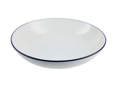 Casa Domani Cafe Blue Coupe Serving Bowl 28x7.5cm Gift Boxed