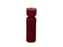 Load image into Gallery viewer, Maxwell &amp; Williams Let's Get Lit Linea LED Sculptural Wax Candle 6.5x22cm Cherry Gift Boxed