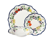 Load image into Gallery viewer, Casa Domani Frutta Scallop Rim Dinner Set - 12 Piece Gift Boxed