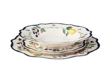 Load image into Gallery viewer, Casa Domani Frutta Scallop Rim Dinner Set - 12 Piece Gift Boxed
