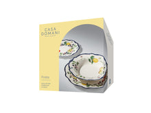 Load image into Gallery viewer, Casa Domani Frutta Scallop Rim Dinner Set - 12 Piece Gift Boxed