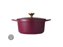 Load image into Gallery viewer, Maxwell &amp; Williams Cast Lite Non-Stick Casserole - 24cm/4.2L Gift Boxed - Cherry