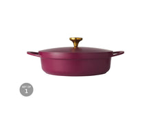Load image into Gallery viewer, Maxwell &amp; Williams Cast Lite Non-Stick Casserole - 28cm/4L Gift Boxed - Cherry
