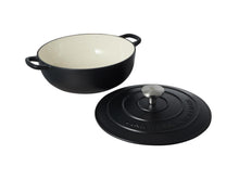 Load image into Gallery viewer, Maxwell &amp; Williams Cast Iron Round Casserole Black 26cm / 4L Gift Boxed