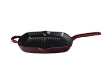 Load image into Gallery viewer, Maxwell &amp; Williams Cast Iron Grill pan Merlot 26cm - Gift Boxed