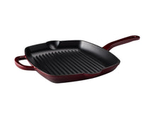 Load image into Gallery viewer, Maxwell &amp; Williams Cast Iron Grill pan Merlot 26cm - Gift Boxed