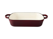 Load image into Gallery viewer, Maxwell &amp; Williams Cast Iron Roaster Merlot 34x26cm / 5L Gift Boxed