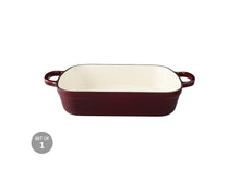 Load image into Gallery viewer, Maxwell &amp; Williams Cast Iron Roaster Merlot 34x26cm / 5L Gift Boxed