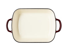 Load image into Gallery viewer, Maxwell &amp; Williams Cast Iron Roaster Merlot 34x26cm / 5L Gift Boxed