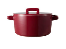 Load image into Gallery viewer, Maxwell &amp; Williams Epicurious Round Casserole 1.3L/17x8cm Gift Boxed - Bordeaux
