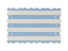Load image into Gallery viewer, Casa Domani Banda Stripes Scallop Placemat 45x30cm Blue