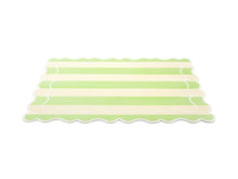 Load image into Gallery viewer, Casa Domani Banda Stripes Scallop Placemat 45x30cm Mint