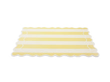 Load image into Gallery viewer, Casa Domani Banda Stripes Scallop Placemat 45x30cm Butter