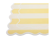 Load image into Gallery viewer, Casa Domani Banda Stripes Scallop Placemat 45x30cm Butter