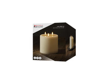 Load image into Gallery viewer, Maxwell &amp; Williams Let's Get Lit Candle 3 Wick 15x15cm Natural Gift Boxed
