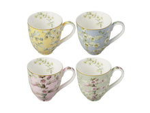 Load image into Gallery viewer, Maxwell &amp; Williams Royal Botanic Gardens Foxglove Coupe Mug 400ML Set of 4 Assorted Gift Boxed