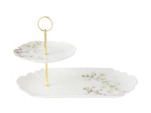 Load image into Gallery viewer, Maxwell &amp; Williams Royal Botanic Gardens Foxglove 2 Tiered Entertaining Set Gift Boxed