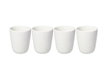 Load image into Gallery viewer, Maxwell &amp; Williams White Basics Diamonds Latte Cup 250ML Set of 4 Gift Boxed