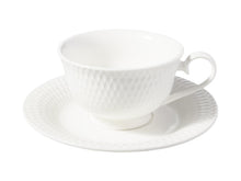 Load image into Gallery viewer, Maxwell &amp; Williams White Basics Diamonds Footed Cup &amp; Saucer 200ML