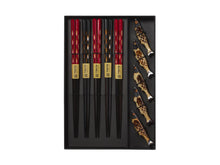 Load image into Gallery viewer, Tokyo Design Chopstick Sardine Chopsticks with Rest 10 Piece Gift Boxed Assorted