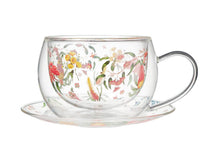 Load image into Gallery viewer, Maxwell &amp; Williams Blend Honey Wattle Double Wall Cup &amp; Saucer 270ML Gift Boxed