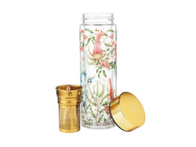 Load image into Gallery viewer, Maxwell &amp; Williams Blend Honey Wattle Double Wall Bottle With Stainless Steel Infuser 270ML Gift Boxed