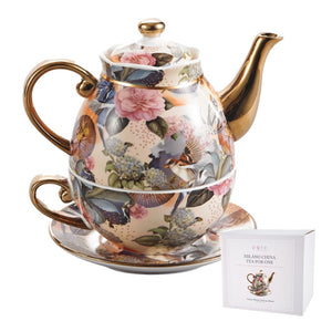 Milano China Tea For One - Blue Hydrangea
